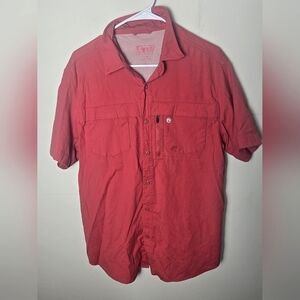 Men's Coleman Short Sleeve Button Down Shirt, Size Large